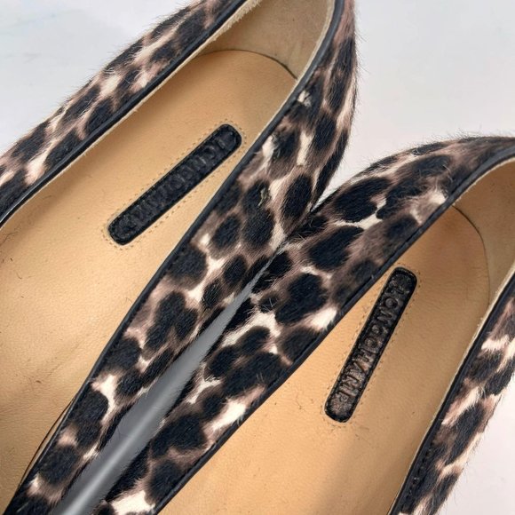 Longchamp Calf Hair Animal Print Penny Loafer - Picture 10 of 12